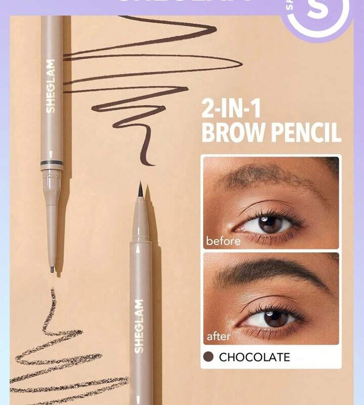 SHEGLAM Brows On Demand 2-In-1 Brow Pencil CHOCOLATE