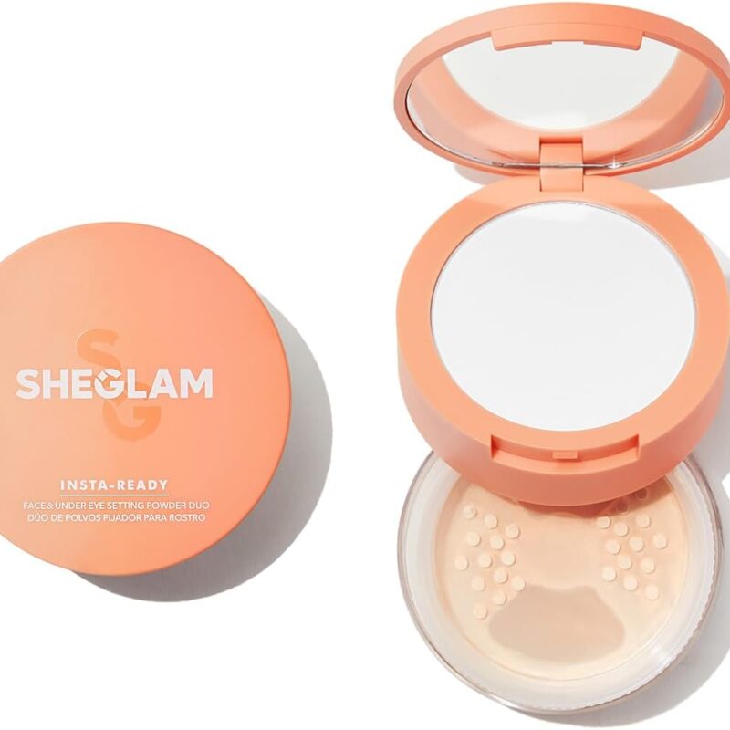 SHEGLAM Insta-Ready Face & Under Eye Setting Powder Duo -BISQUE