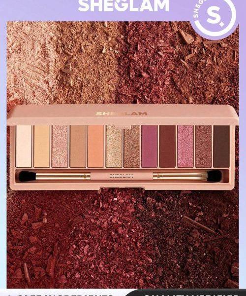 Sheglam BERRY Eyeshadow Palette Pink Mauve Peach