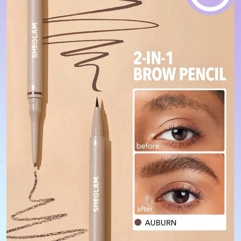 SHEGLAM Brows On Demand 2-In-1 Brow Pencil AUBURN
