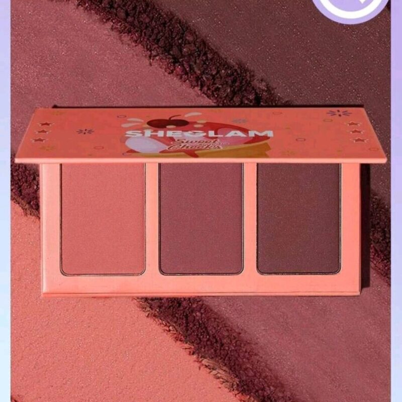 SHEGLAM Sweet Cheeks Blush Trio-Sunset Cruise 3-Clolor Powder Blush Palette