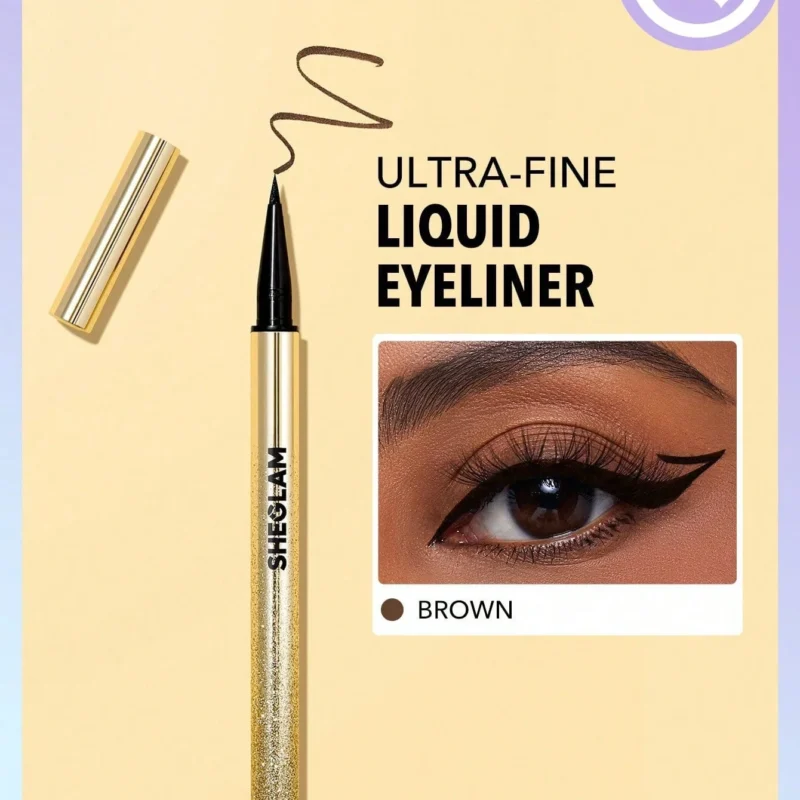 SHEGLAM LINE & DEFINE WATERPROOF LIQUID EYELINER - BROWN