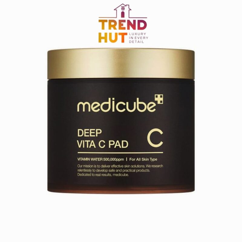 Medicube Deep Vita C Facial Pads, Vitamin C Toner Pads for Uneven Skin Tone, 500,000PPM of vitamin water & 3 types of vitamin, Hydrating & Resurfacing (70 sheets)
