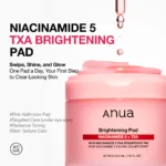 ANUA Niacinamide 5+ TXA Brightening 60Pad  210ML - Image 3