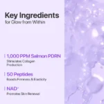 numbuzin No.9 NAD+ PDRN Glow Boosting Toner, Hydrating & Firming Toner for Wrinkles, Fine Lines & Dull Skin, Peptides & Salmon PDRN for Radiance, Korean Skincare 5.07 fl oz - Image 4