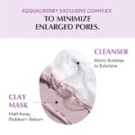 EQQUALBERRY Purple Rice Pore Purifying Pack Cleanser - Dual-Use Clay Mask & Foam Cleanser | Deep Cleansing for Pore Care & Skin Prep | AHA+BHA+PHA | Korean Skincare for Glass Skin, 4.58 OZ. (130g) - Image 3