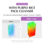 EQQUALBERRY Purple Rice Pore Purifying Pack Cleanser - Dual-Use Clay Mask & Foam Cleanser | Deep Cleansing for Pore Care & Skin Prep | AHA+BHA+PHA | Korean Skincare for Glass Skin, 4.58 OZ. (130g) - Image 6
