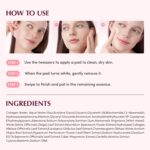 EQQUALBERRY Collagen Pore-Tight Up Gel Toner Pads – Korean Pore-Tightening Jelly 60Pad - Image 9