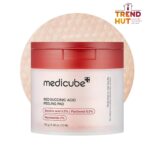 medicube Toner Pads Red Succinic Acid Panthenol Facial Peeling Pad | Exfoliating Toner Pad for Breakout-Prone Skin | Niacinamide, AHA, BHA, and Soothing Panthenol - Non-Comedogenic, 70 Pads (1 Pack)