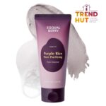 EQQUALBERRY Purple Rice Pore Purifying Pack Cleanser - Dual-Use Clay Mask & Foam Cleanser | Deep Cleansing for Pore Care & Skin Prep | AHA+BHA+PHA | Korean Skincare for Glass Skin, 4.58 OZ. (130g)