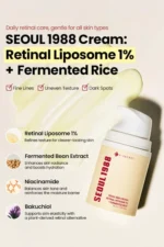 KSECRET - SEOUL 1988 Cream : Retinal Liposome 1% + Fermented Rice 50ml - Image 3