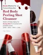 medicube - Red Body Peeling Shot, Strawberry Skin Body Spray Cleanser, AHA + BHA + Succinic Acid 110g - Image 3